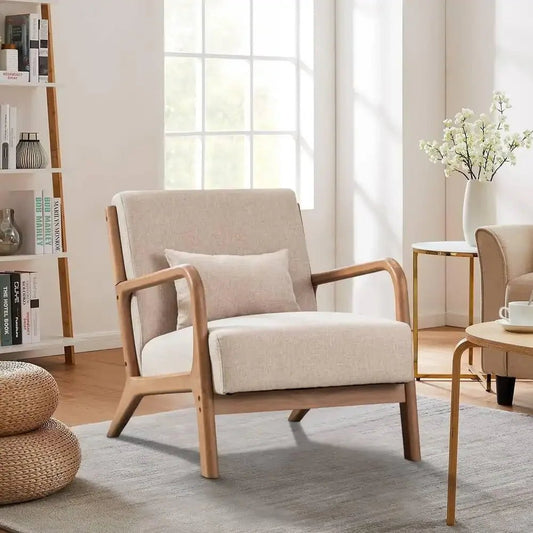 Solid Wood Living Room Chair - DailyBasicNeeds.com