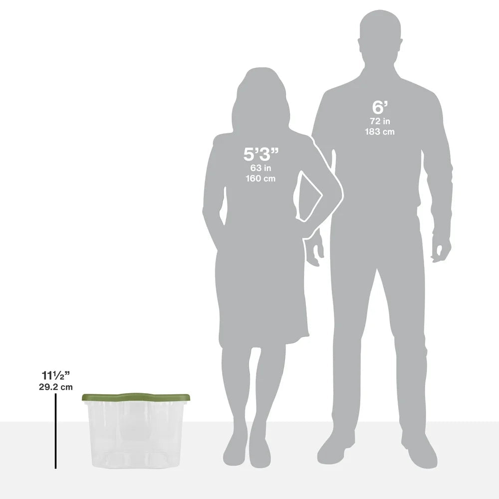 Stackable Plastic Container - DailyBasicNeeds.com