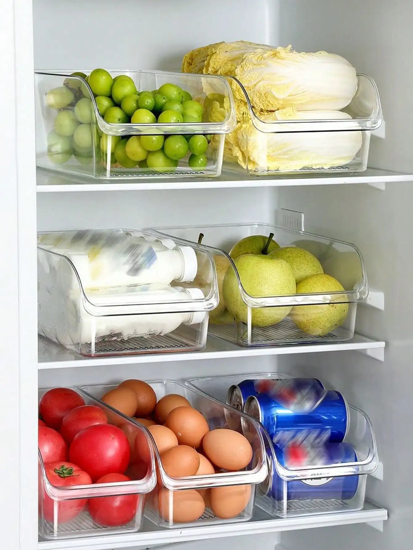 Stackable Refrigerator Storage Bin - DailyBasicNeeds.com