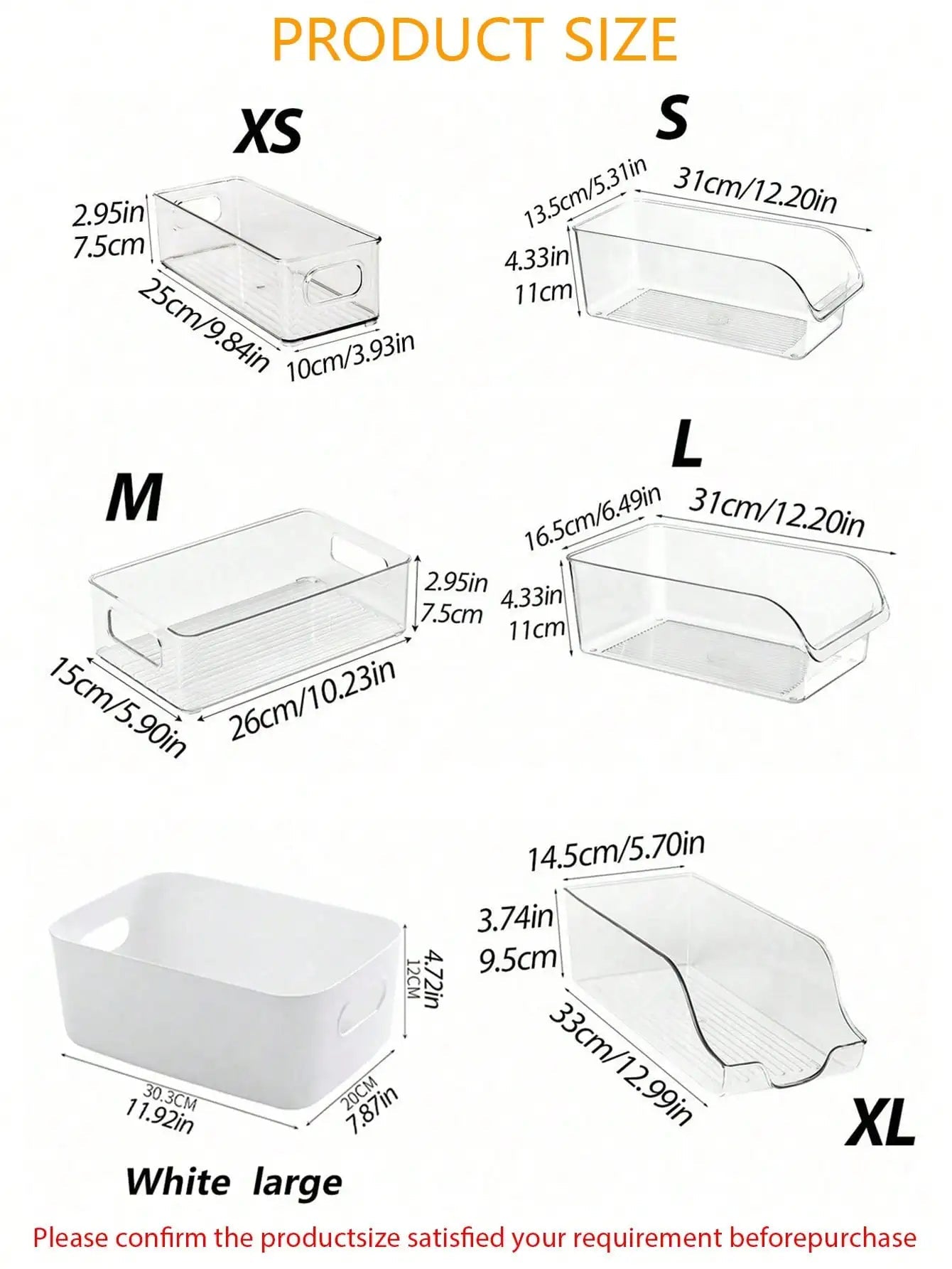 Stackable Refrigerator Storage Bin - DailyBasicNeeds.com