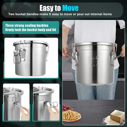 Stainless Steel Cereal Container - DailyBasicNeeds.com