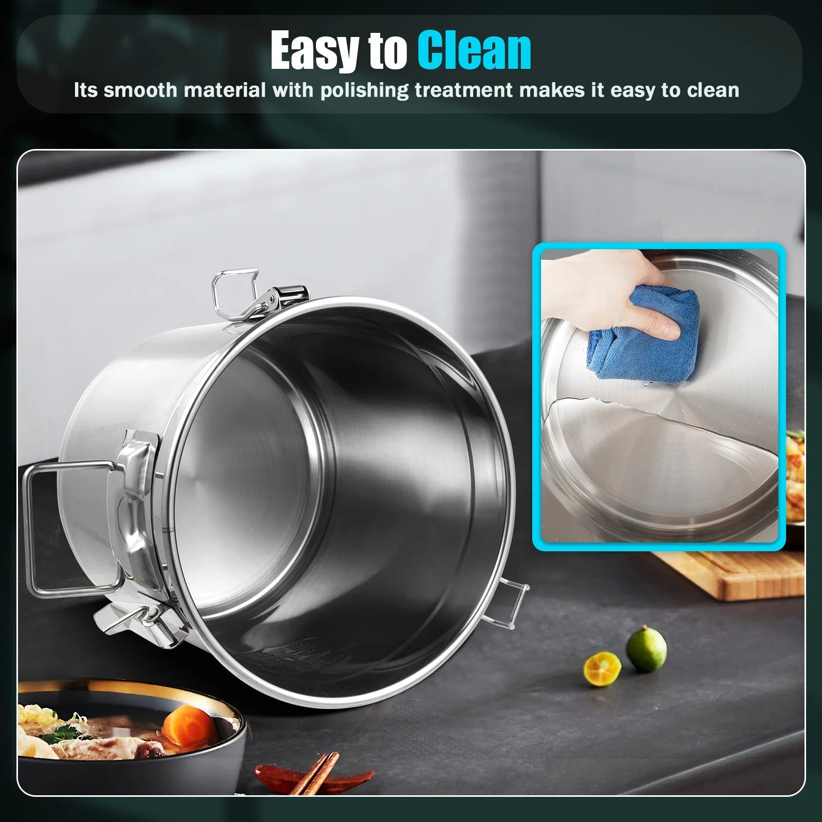 Stainless Steel Cereal Container - DailyBasicNeeds.com