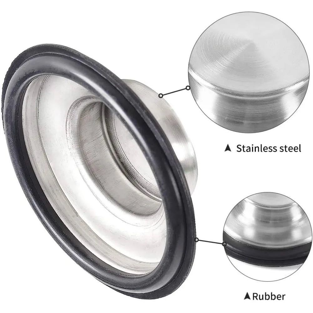 Stainless Steel Kitchen Sink Stopper 2 PCS - DailyBasicNeeds.com