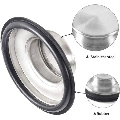Stainless Steel Kitchen Sink Stopper 2 PCS - DailyBasicNeeds.com