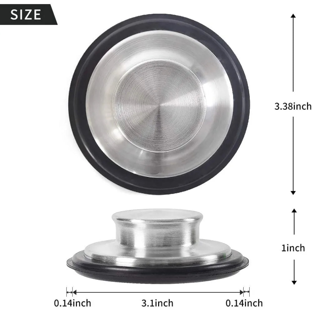 Stainless Steel Kitchen Sink Stopper 2 PCS - DailyBasicNeeds.com