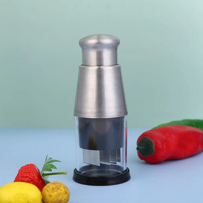Stainless Steel Manual Hand Chopper - DailyBasicNeeds.com