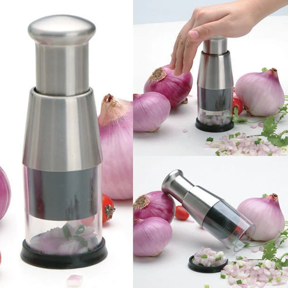 Stainless Steel Manual Hand Chopper - DailyBasicNeeds.com