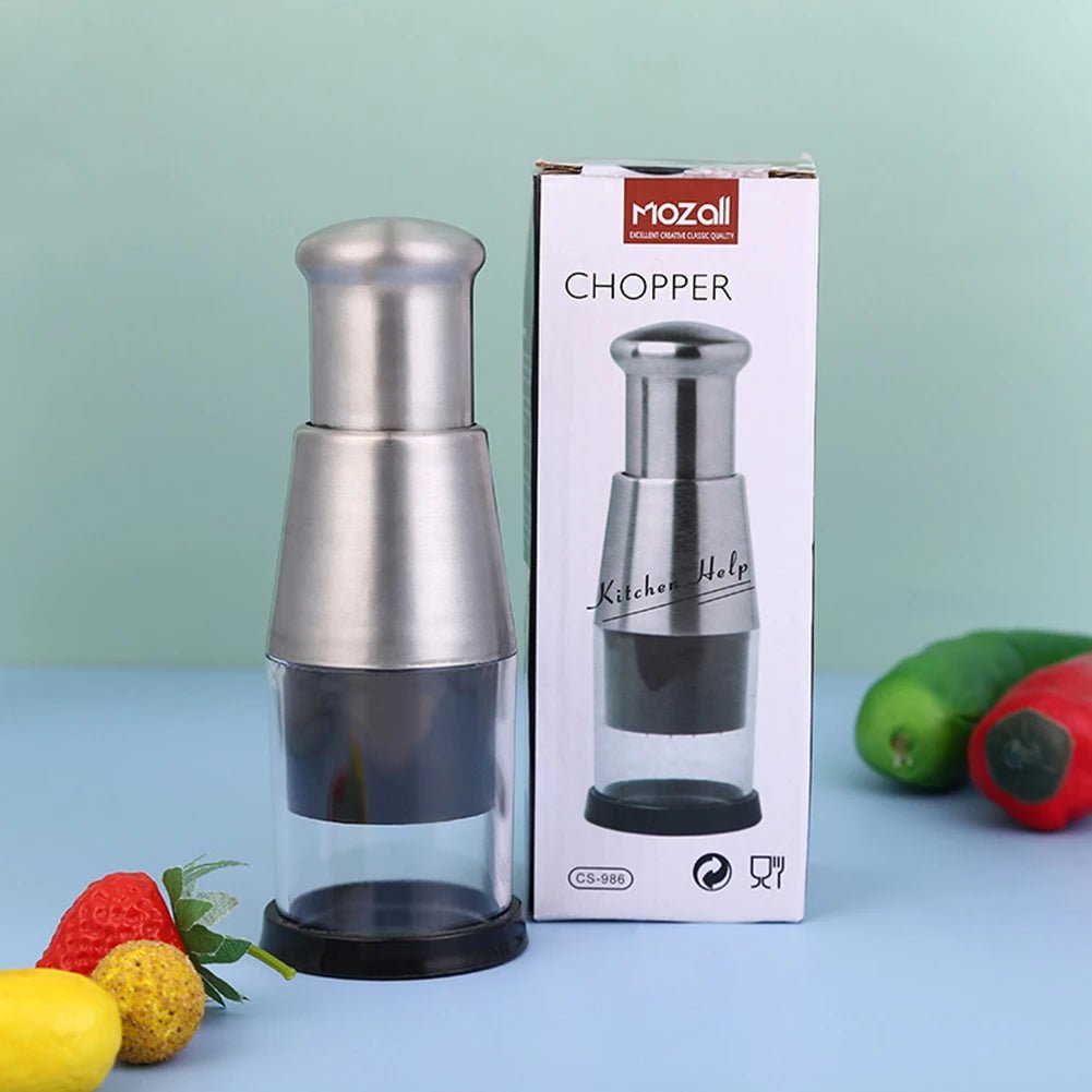 Stainless Steel Manual Hand Chopper - DailyBasicNeeds.com