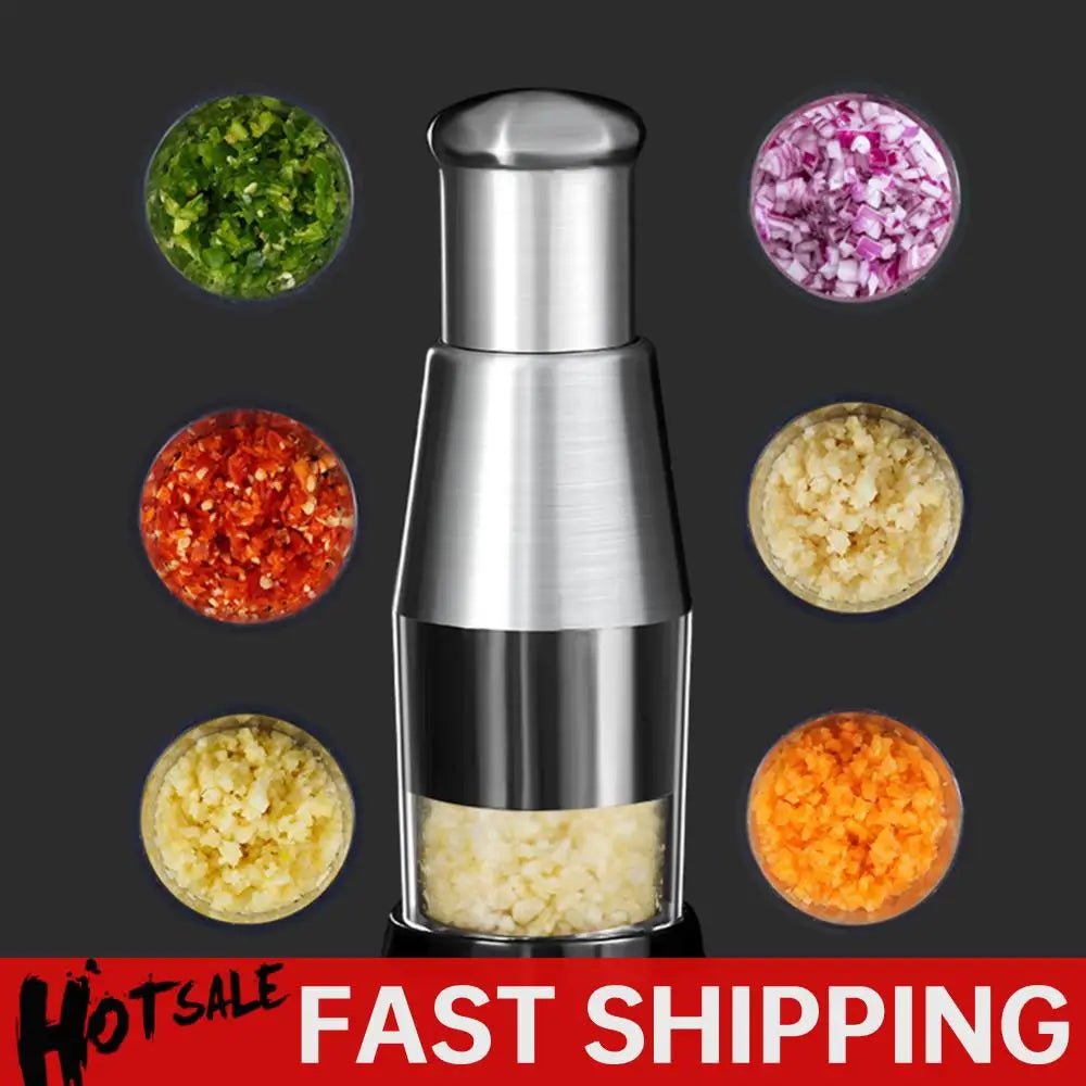 Stainless Steel Manual Hand Chopper - DailyBasicNeeds.com