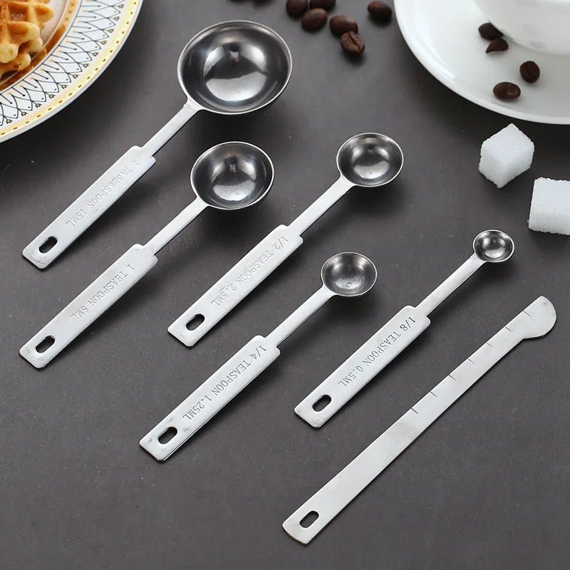 Stainless Steel Measuring Cups and Spoons Set - DailyBasicNeeds.com