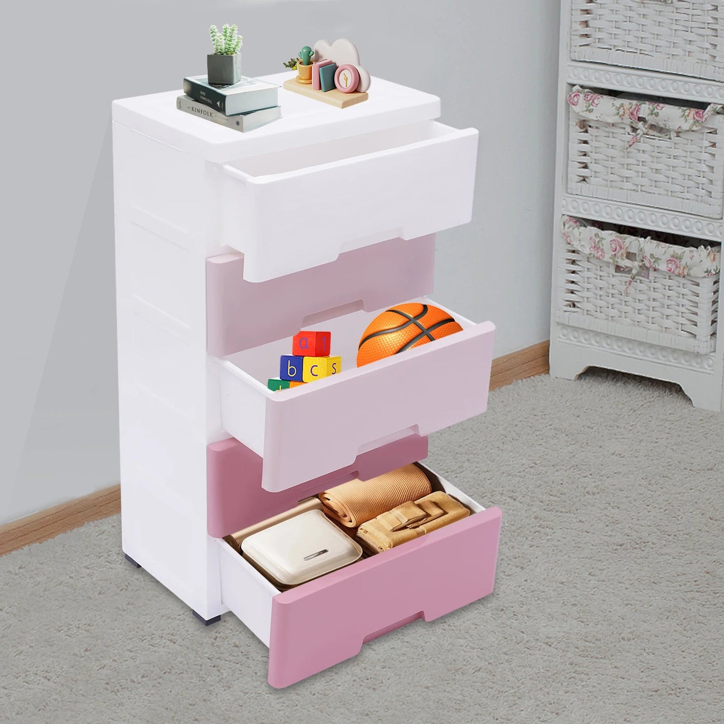 Storage Cabinet - 5 Drawers - DailyBasicNeeds.com