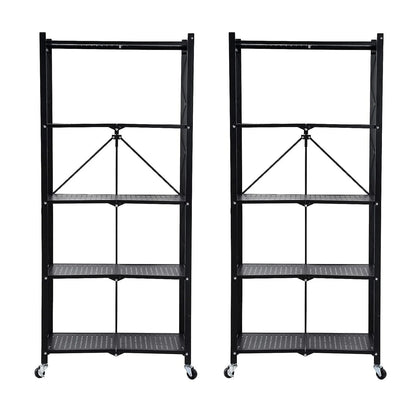 Storage Shelving 5 - Tier With Wheels - DailyBasicNeeds.com