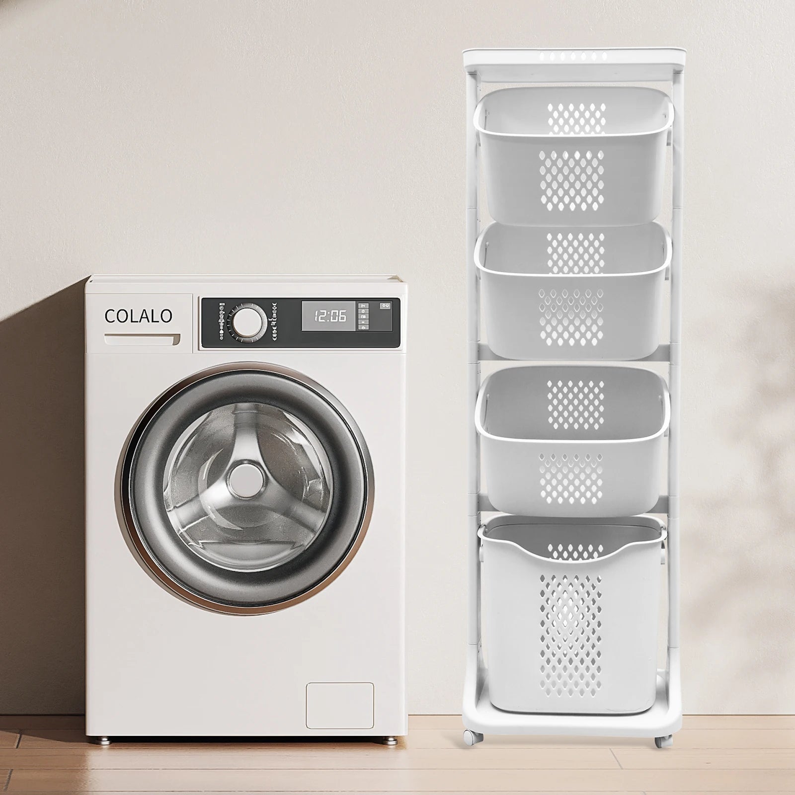 Tiered Laundry Cart - DailyBasicNeeds.com