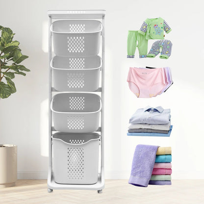 Tiered Laundry Cart - DailyBasicNeeds.com