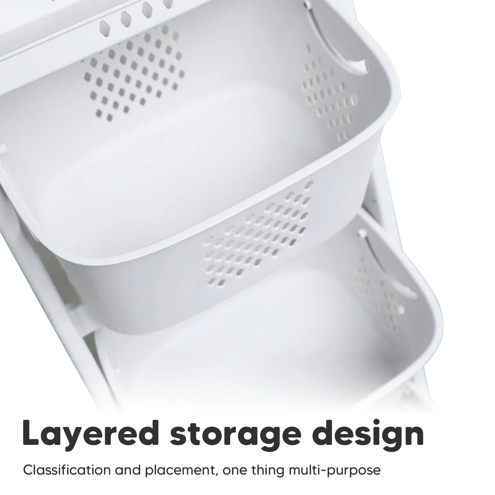 Tiered Laundry Cart - DailyBasicNeeds.com