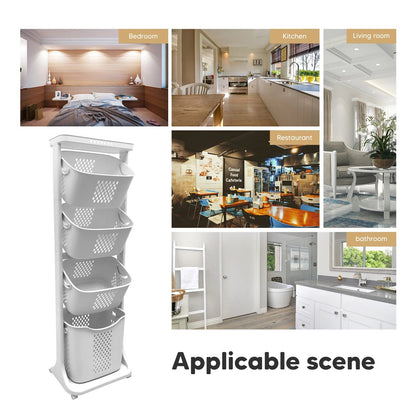 Tiered Laundry Cart - DailyBasicNeeds.com
