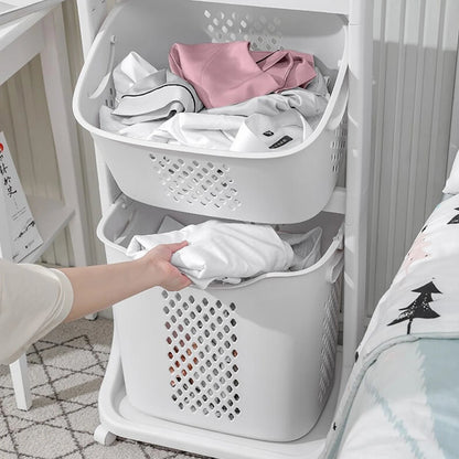 Tiered Laundry Cart - DailyBasicNeeds.com