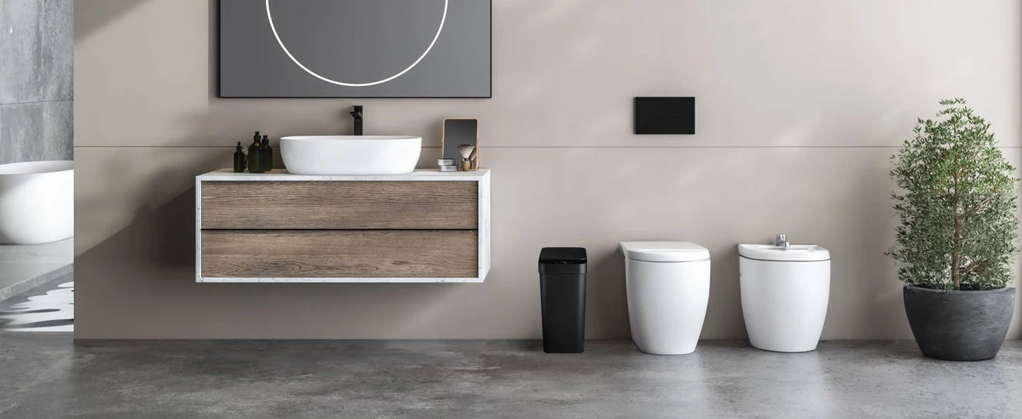 Touchless Slim Trash Cans - DailyBasicNeeds.com