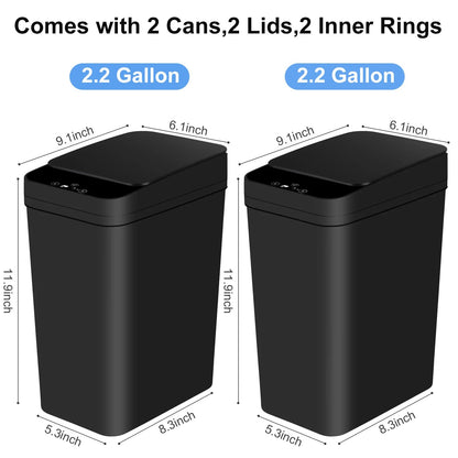 Touchless Slim Trash Cans - DailyBasicNeeds.com