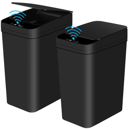 Touchless Slim Trash Cans - DailyBasicNeeds.com