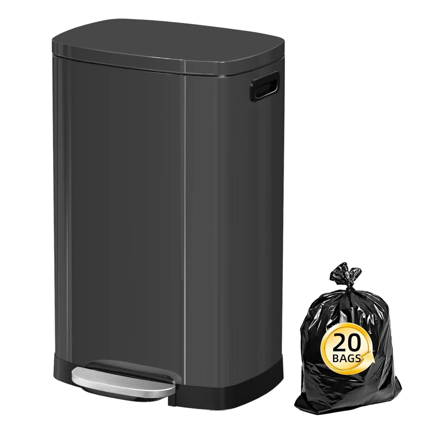 Trash Can with Removable Inner Bucket - DailyBasicNeeds.com