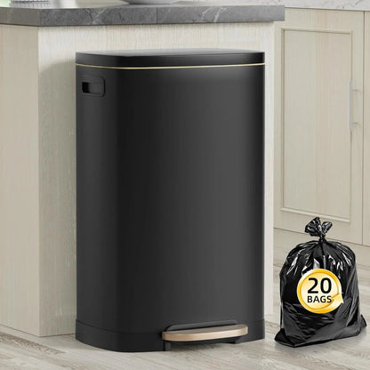 Trash Can with Removable Inner Bucket - DailyBasicNeeds.com