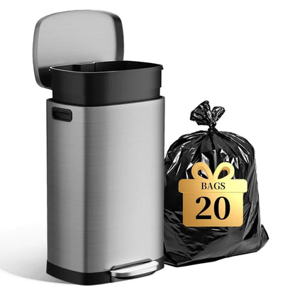 Trash Can with Removable Inner Bucket - DailyBasicNeeds.com