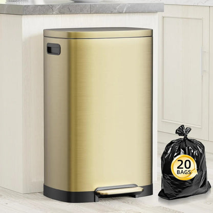 Trash Can with Removable Inner Bucket - DailyBasicNeeds.com