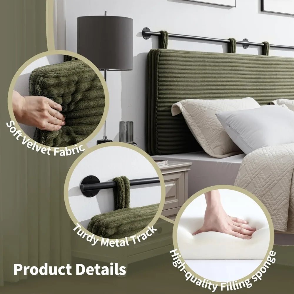 Upholstered Bed Head Board - DailyBasicNeeds.com