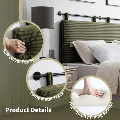 Upholstered Bed Head Board - DailyBasicNeeds.com