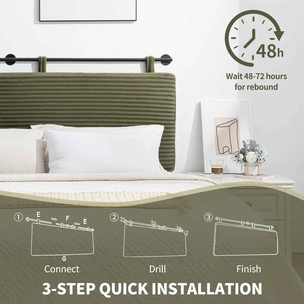 Upholstered Bed Head Board - DailyBasicNeeds.com