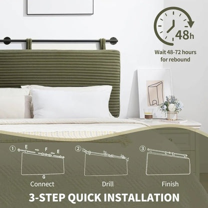 Upholstered Bed Head Board - DailyBasicNeeds.com
