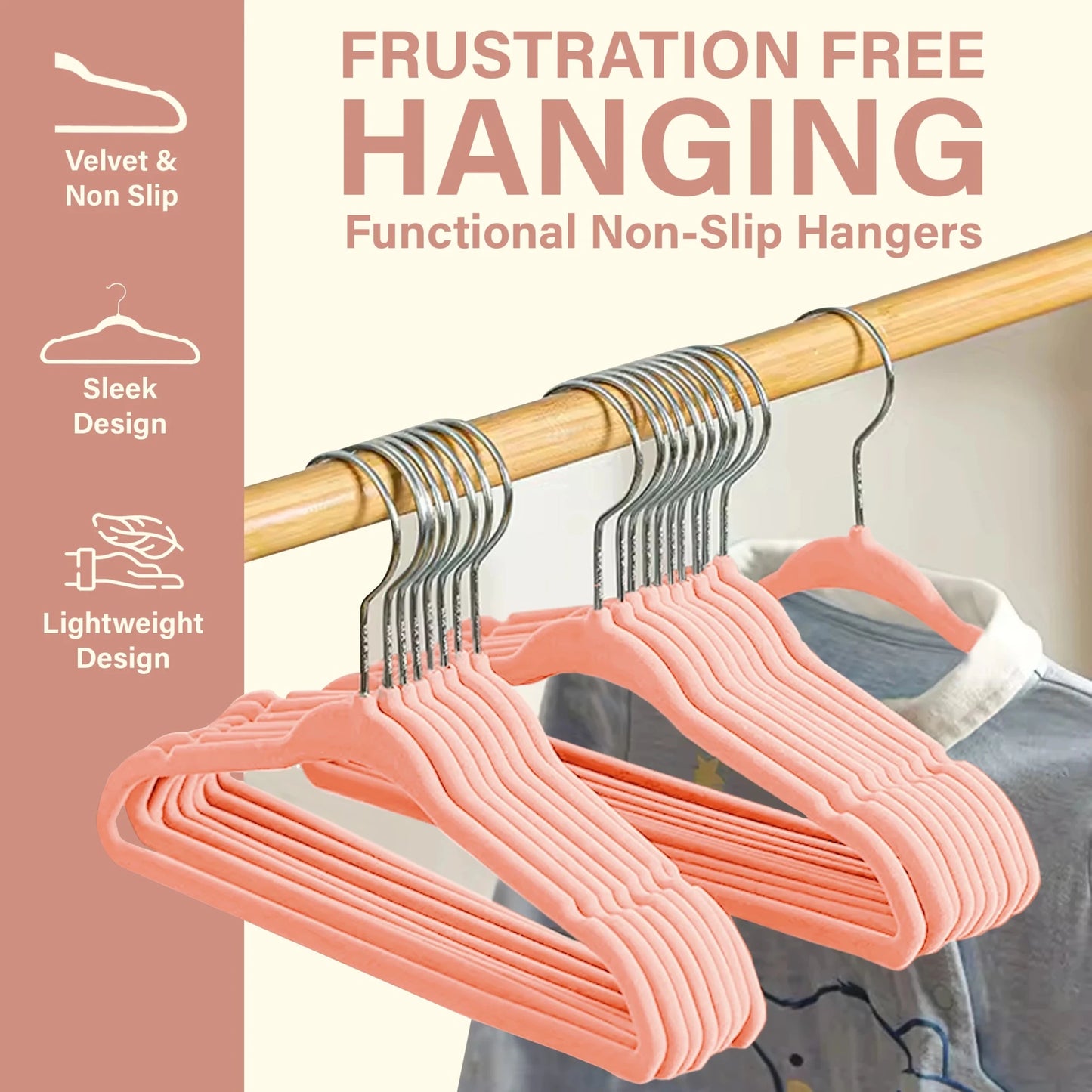 Velvet Hangers 30/50 Pack - DailyBasicNeeds.com