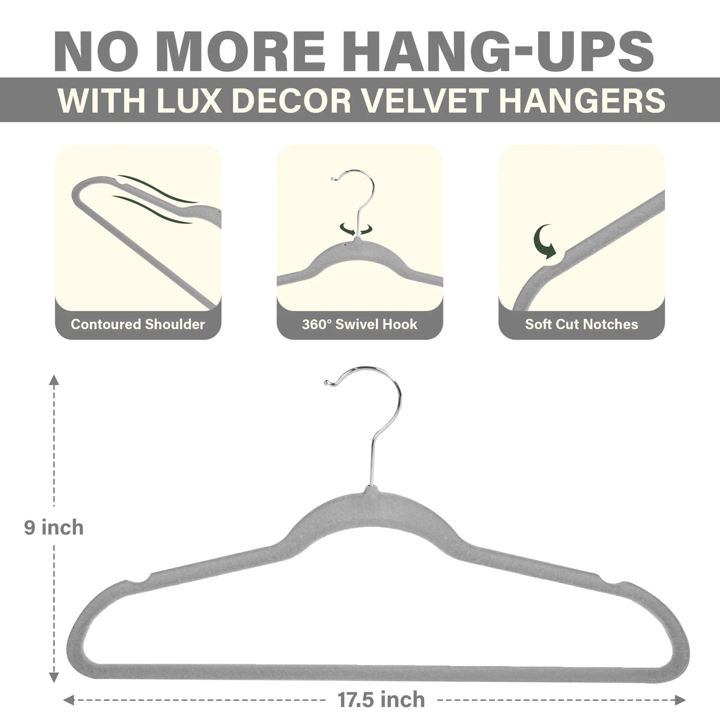Velvet Hangers 30/50 Pack - DailyBasicNeeds.com