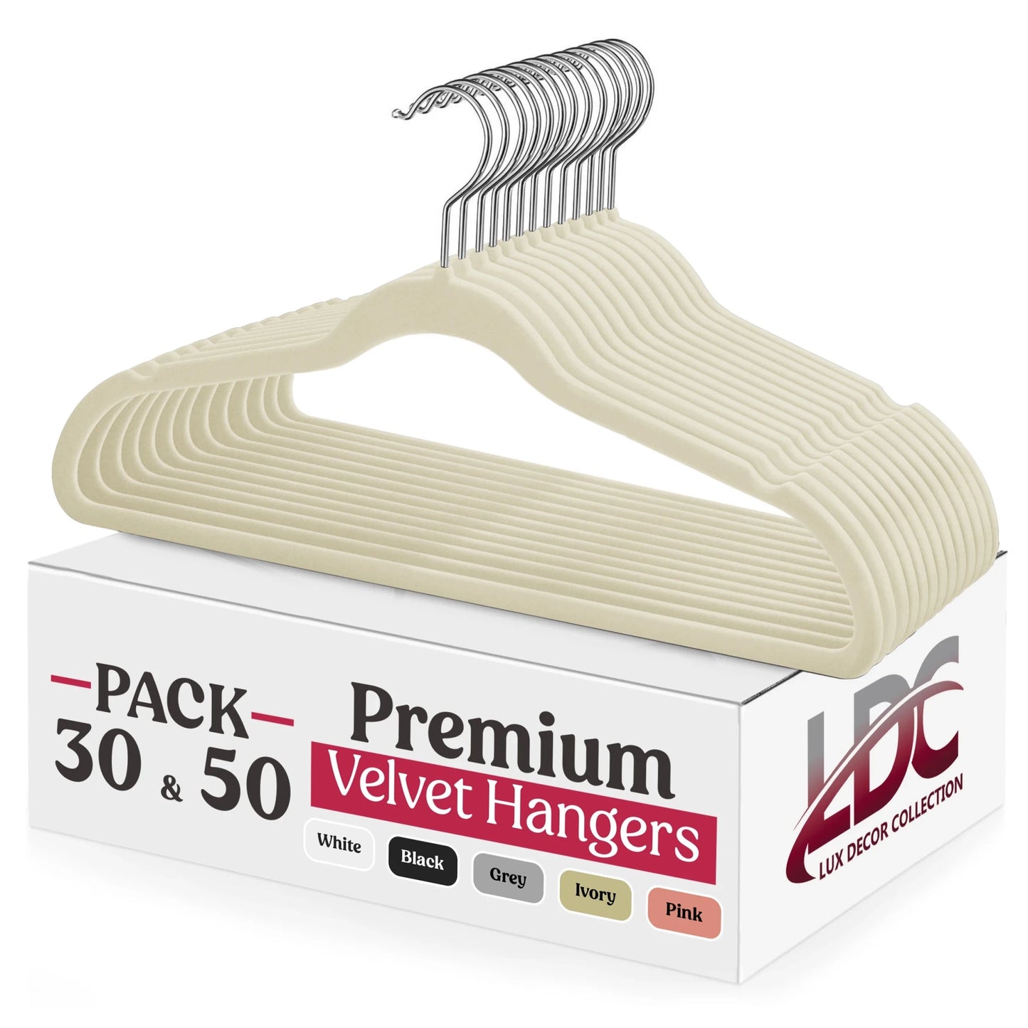 Velvet Hangers 30/50 Pack - DailyBasicNeeds.com