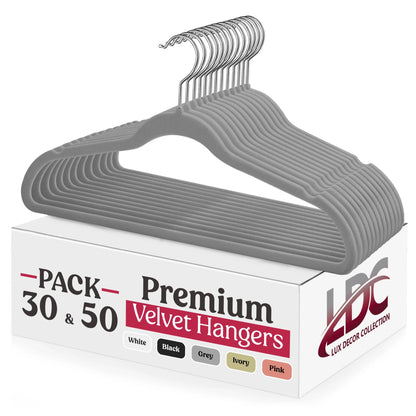 Velvet Hangers 30/50 Pack - DailyBasicNeeds.com