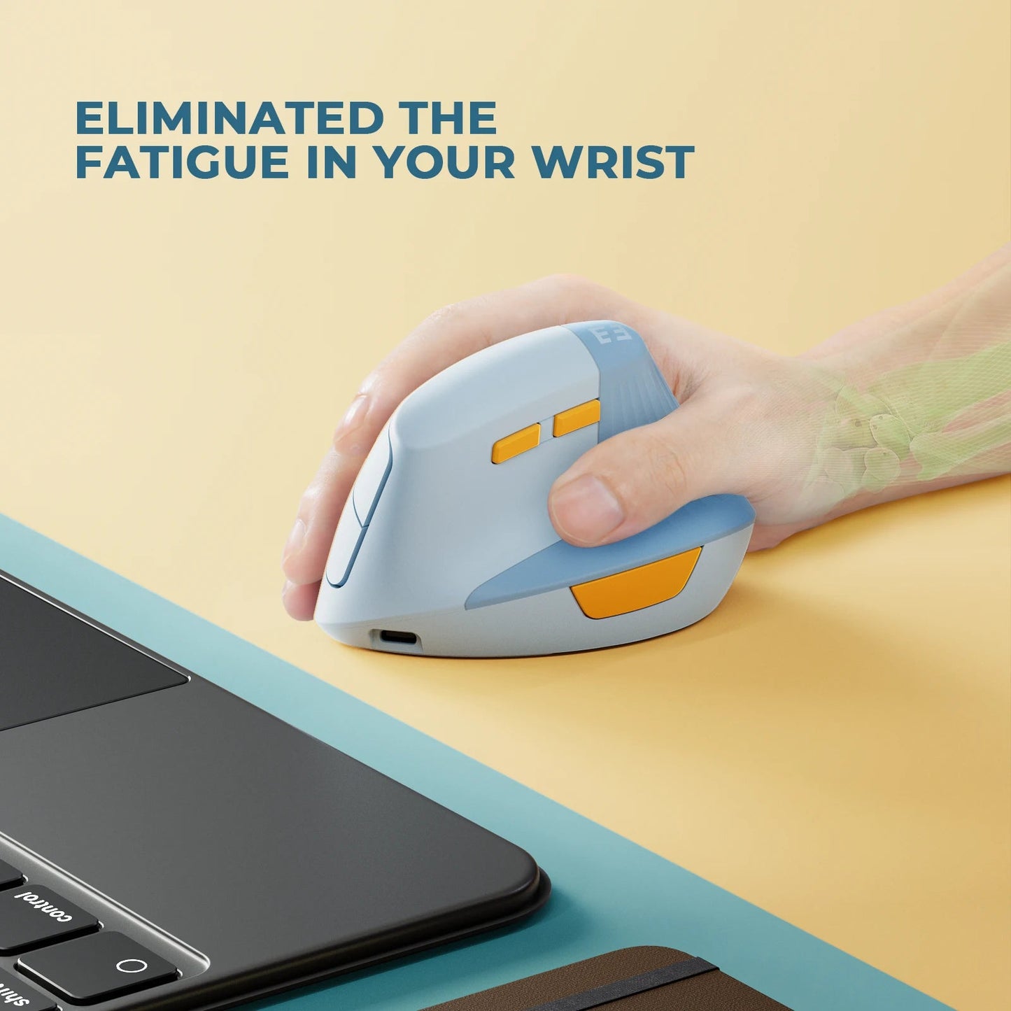 Vertical Wireless Ergonomic Mouse - DailyBasicNeeds.com