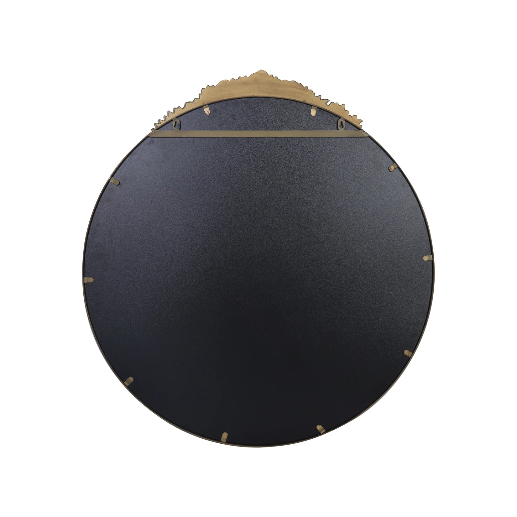 Vintage Baroque Brass Wall Mirror - DailyBasicNeeds.com