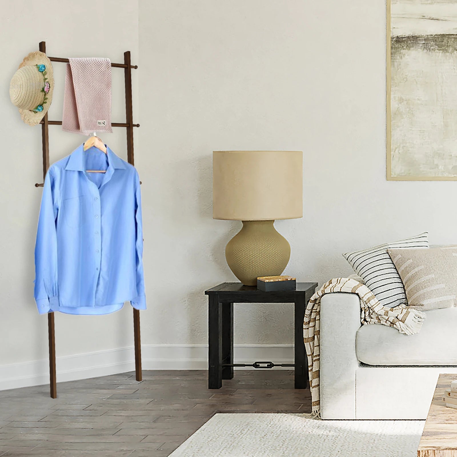 Wall Leaning Ladder Rack - DailyBasicNeeds.com