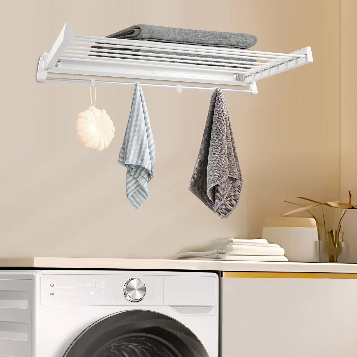 Wall Mounted Drying Rack - DailyBasicNeeds.com