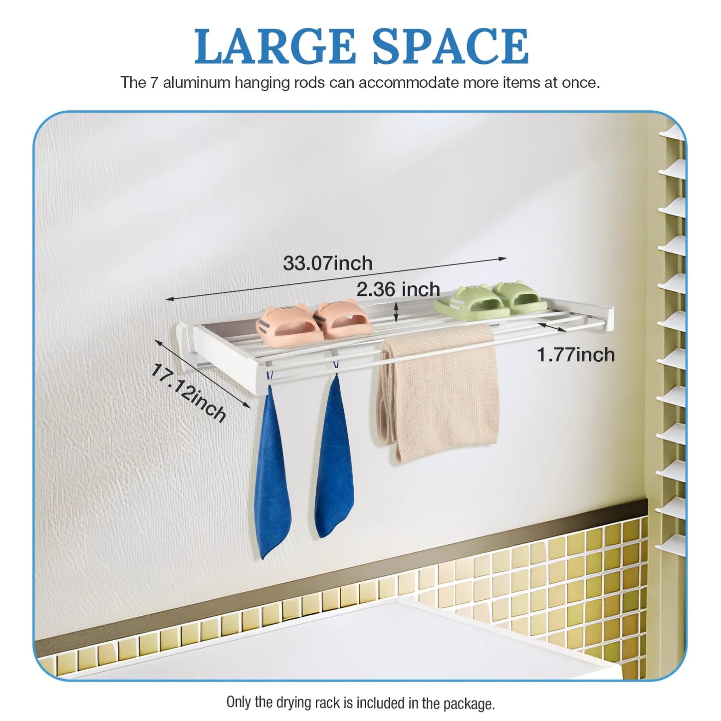 Wall Mounted Drying Rack - DailyBasicNeeds.com