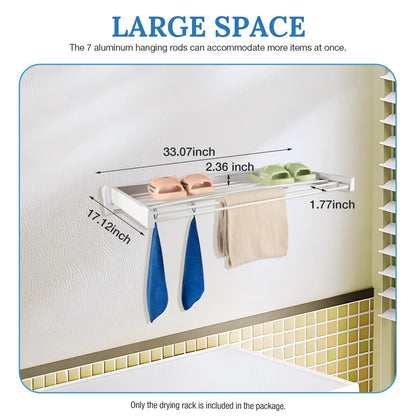Wall Mounted Drying Rack - DailyBasicNeeds.com