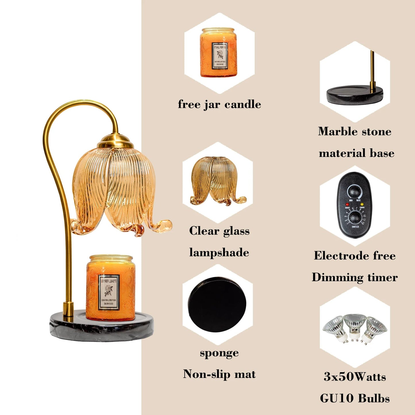 Warm Candle Lamp - DailyBasicNeeds.com