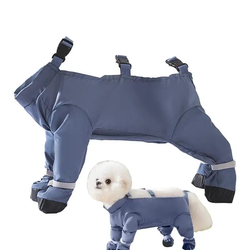 Waterproof Dog Boots With Suspenders - DailyBasicNeeds.com
