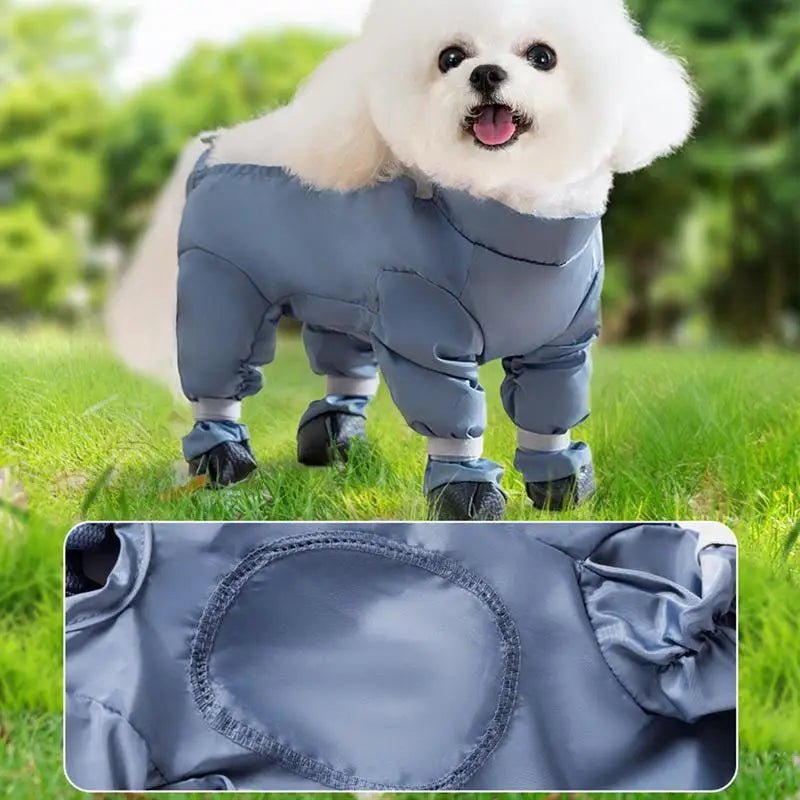 Waterproof Dog Boots With Suspenders - DailyBasicNeeds.com