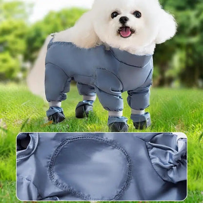 Waterproof Dog Boots With Suspenders - DailyBasicNeeds.com