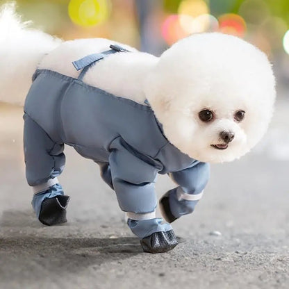 Waterproof Dog Boots With Suspenders - DailyBasicNeeds.com