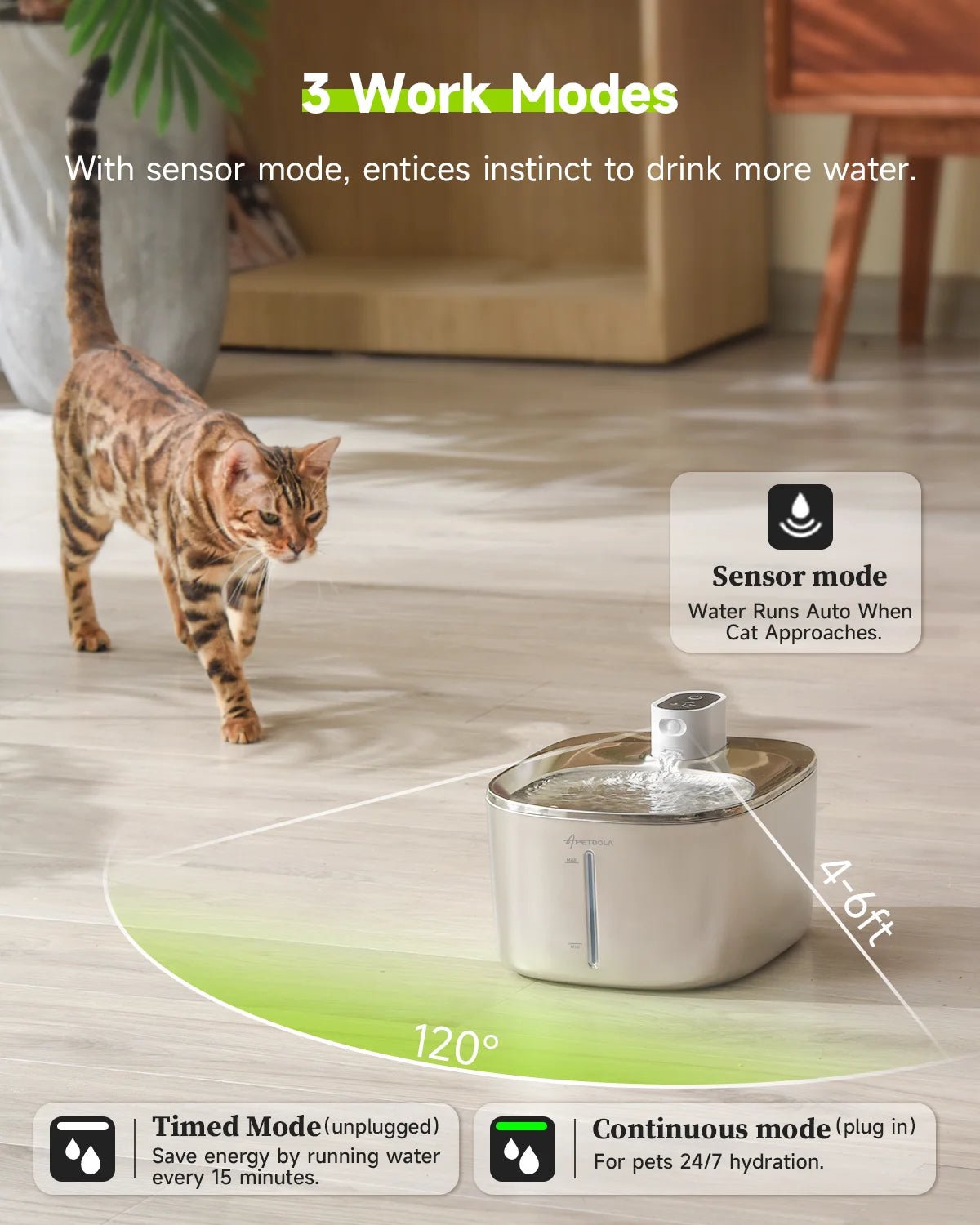 Wireless Cat Water Fountain - DailyBasicNeeds.com