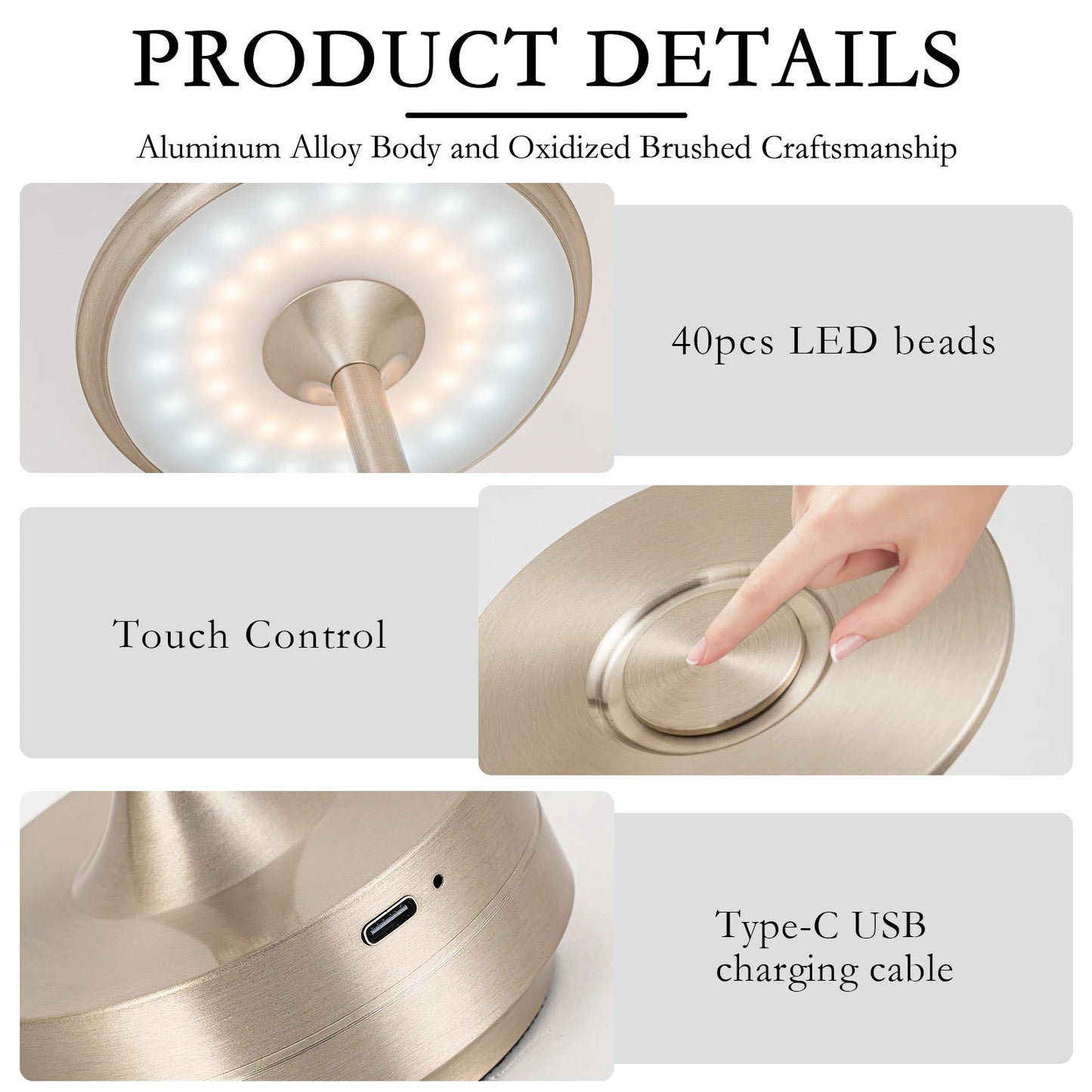 Wireless LED Touch Lamp - DailyBasicNeeds.com
