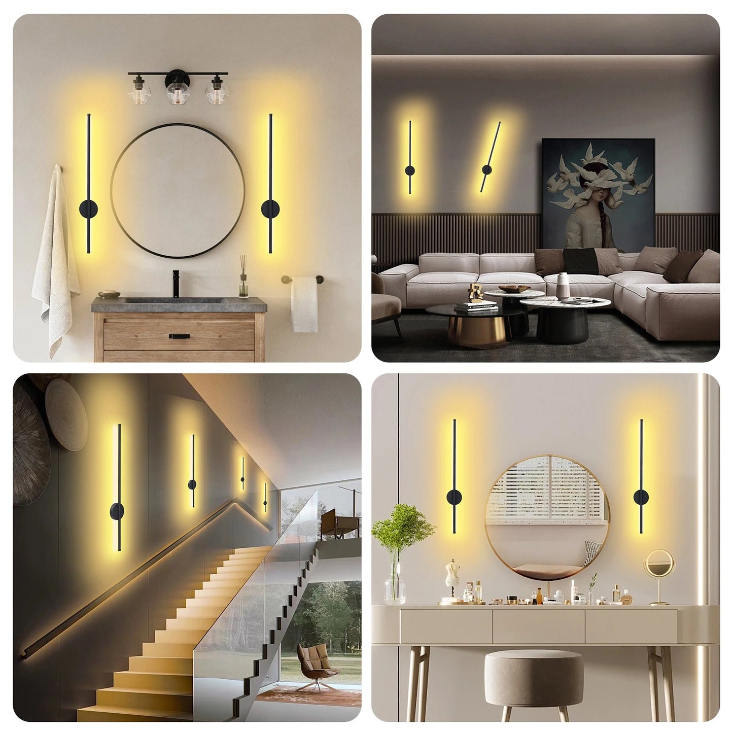 Wireless LED Wall Sconce with Remote Control – Battery Operated Dimmable Wall Light for Bedroom, Hallway & Living Room (1PCS) - DailyBasicNeeds.com